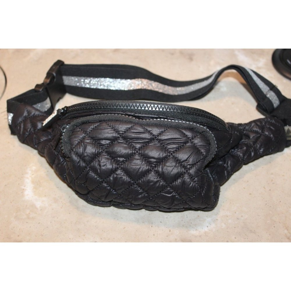RBX Essentials Waist Bag Black quilted front no tags   CUTE!!!!!